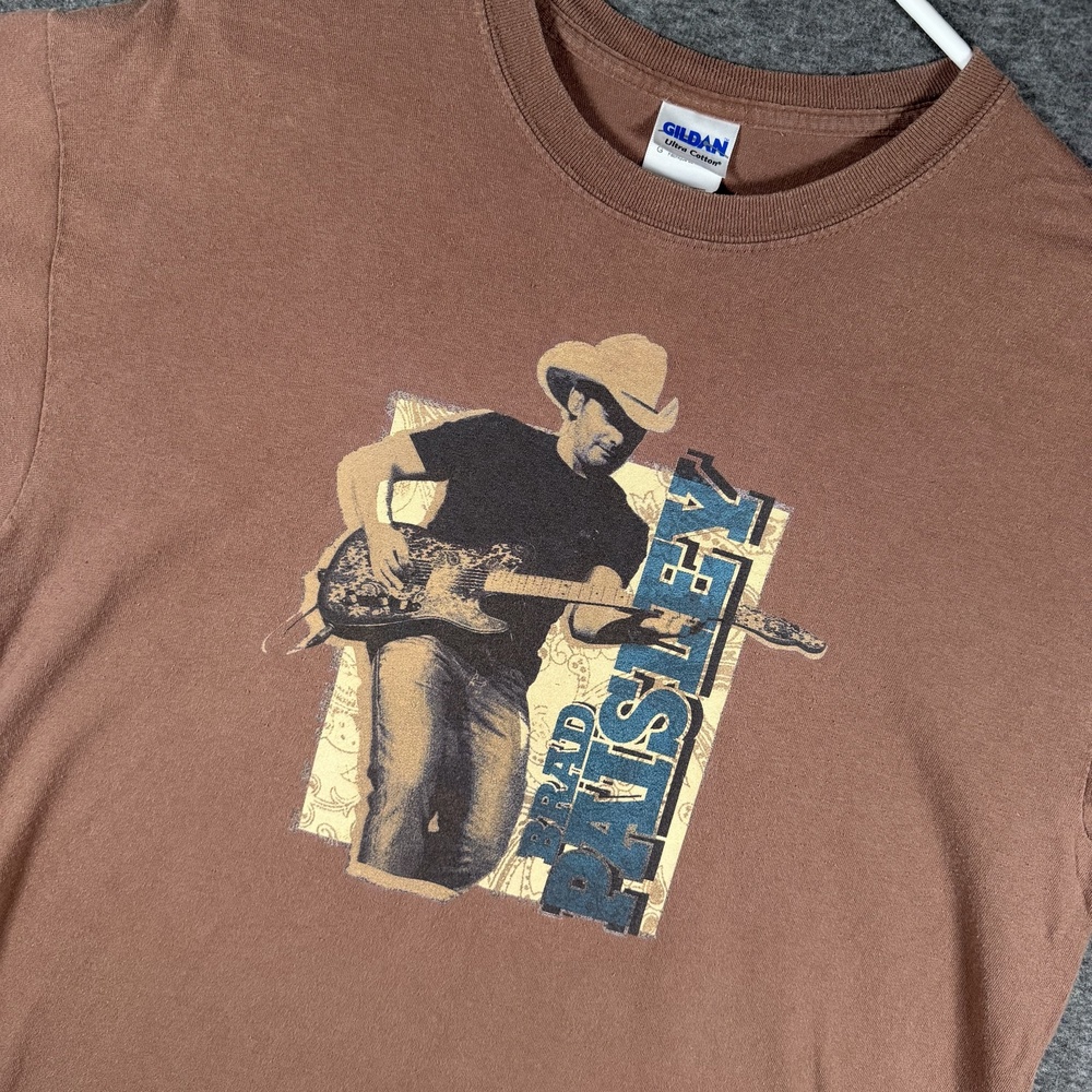 Brad Paisley Party Tour Shirt Mens Large Brown Country Concert Tee Hersheys Band